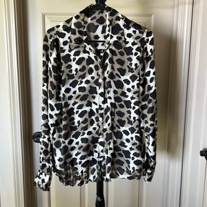 Animal print blouse